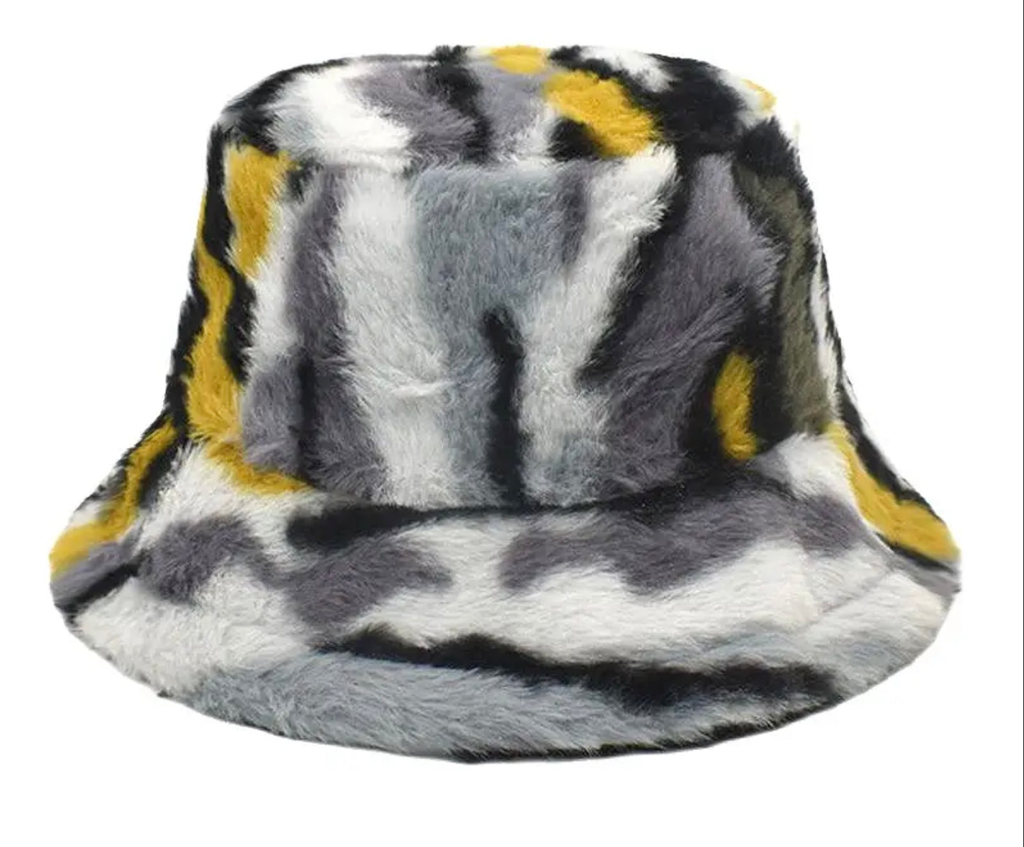 Camouflage Fur Bucket Hat