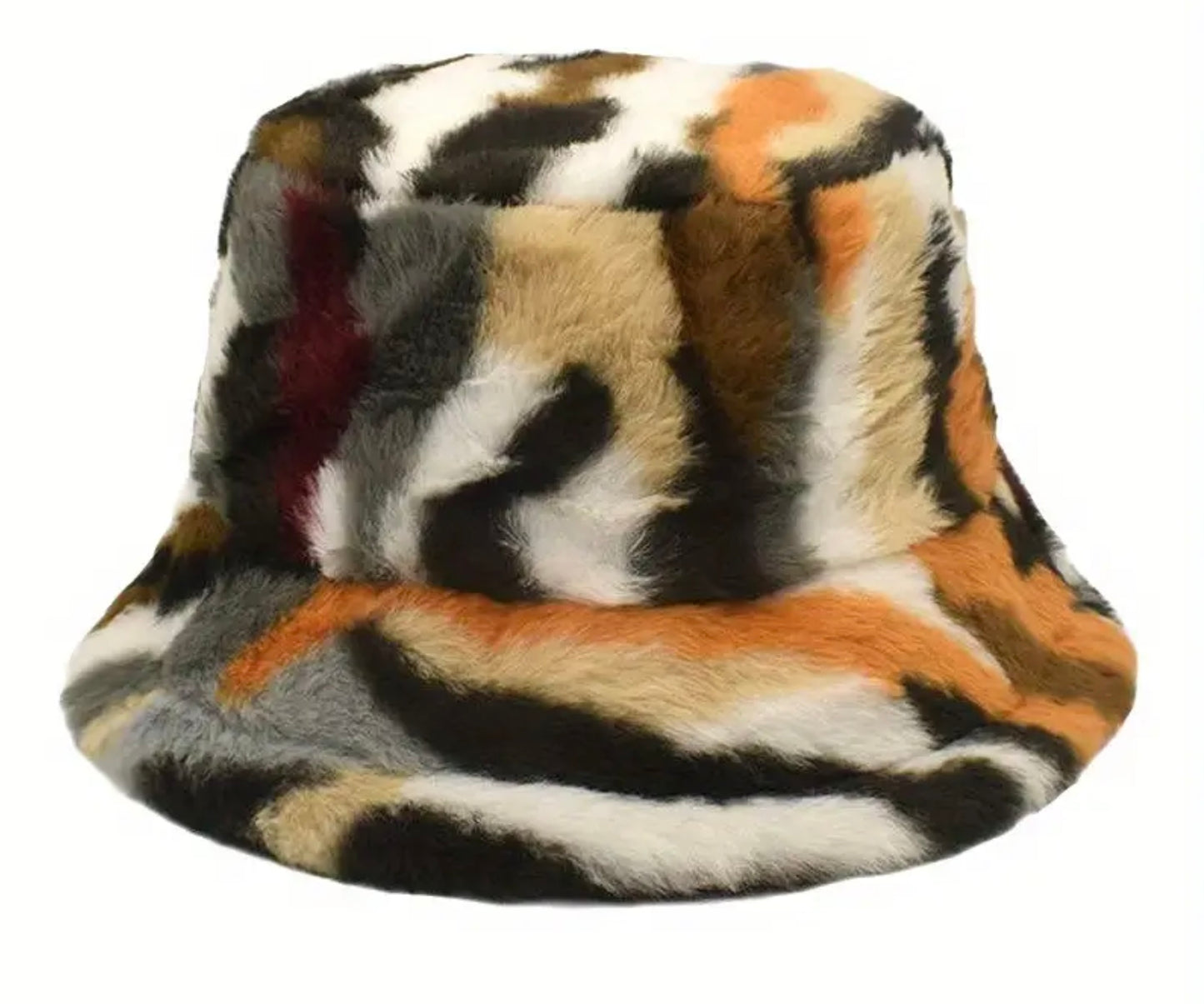 Camouflage Fur Bucket Hat