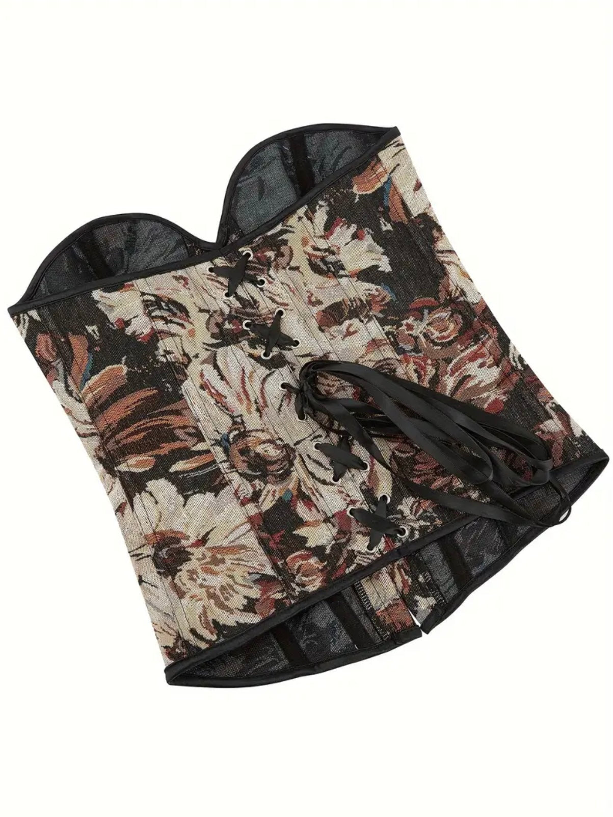 Floral Print Corset